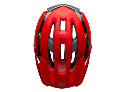 Bell Super Air Spherical MTB Helmet - Matt Gloss Red-Gray