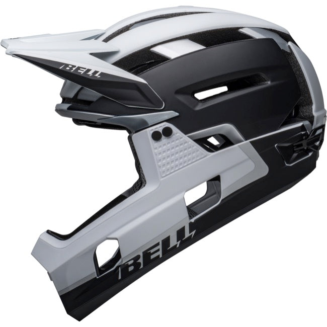 Bell Super Air R Spherical Full Face Helmet - Matt Black-White