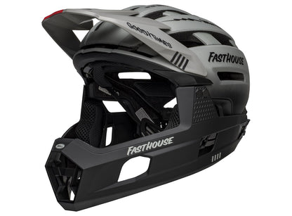 Bell Super Air R Spherical Full Face Helmet - Fasthouse - Matt Gray-Black