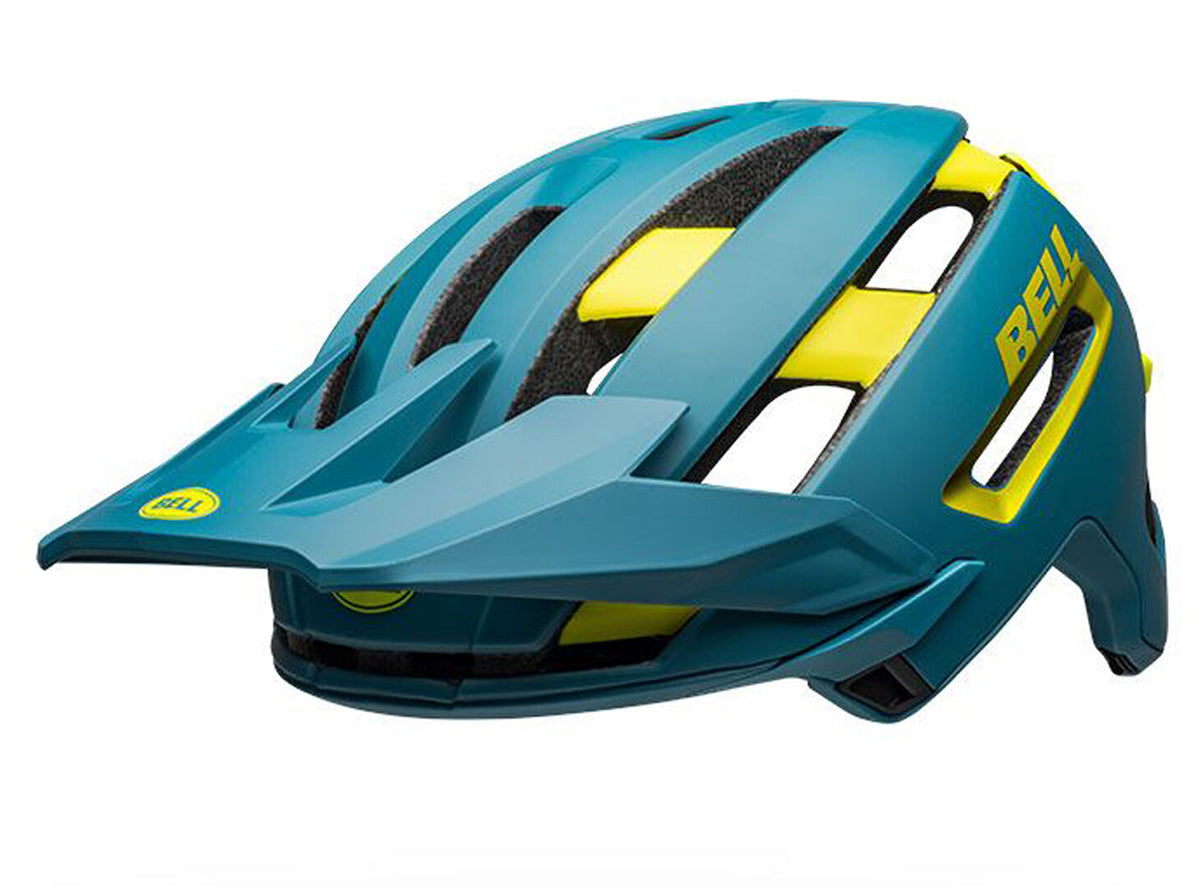 Bell Super Air Spherical MIPS MTB Helmet - Matt Gloss Blues - 2022 Matt Gloss Blues Small 