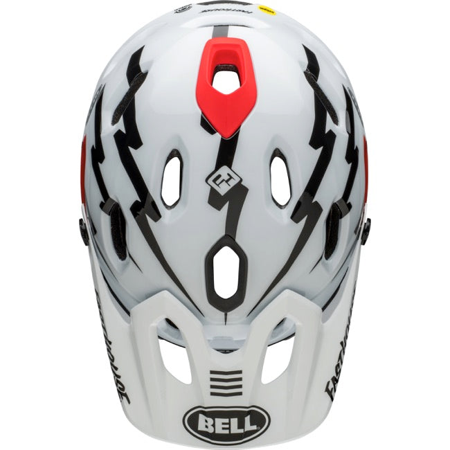 Bell Super DH Spherical Full Face Helmet - Fasthouse - Matt Gloss  Black-White