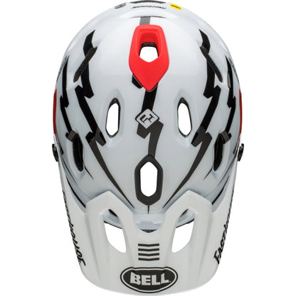 Bell Super DH Spherical Full Face Helmet - Fasthouse - Matt Gloss Black-White