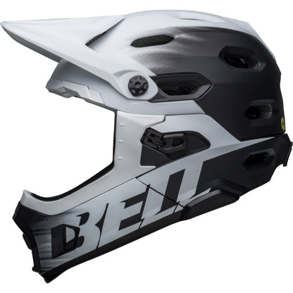 Bell Super DH Spherical Full Face Helmet - Matt Black-White