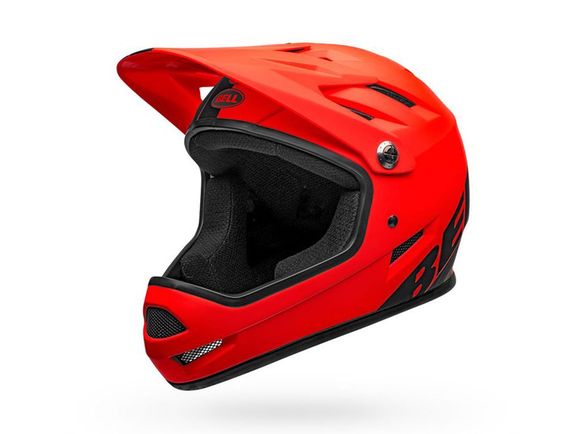 Bell Sanction Full Face Helmet - Matt Orange-Black - 2020 Matt Orange - Black X-Small 
