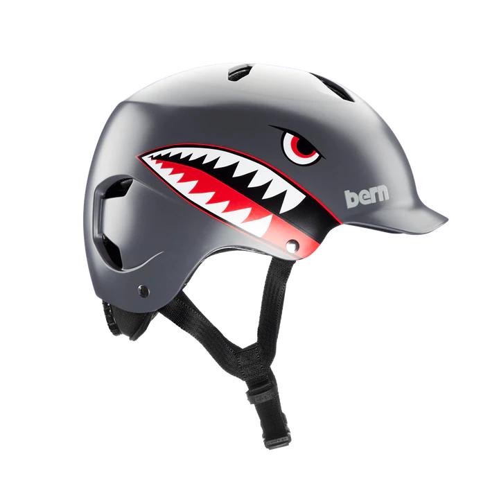 Bern Bandito EPS Helmet - Youth - Satin Gray Flying Tiger