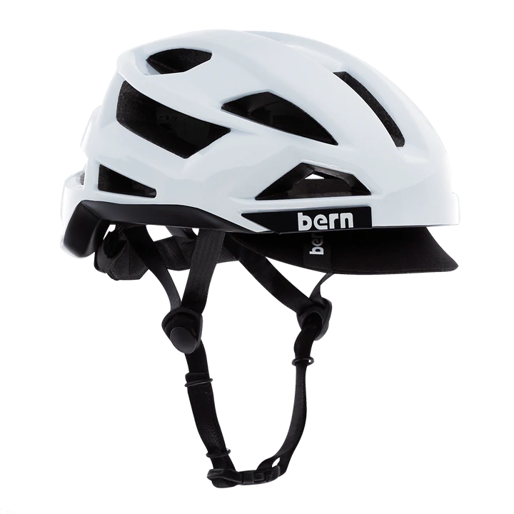 Bern FL-1 Pave MIPS Helmet with Visor - Gloss White Gloss White Small 