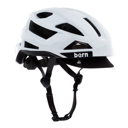 Bern FL-1 Pave MIPS Helmet with Visor - Gloss White Gloss White Small 