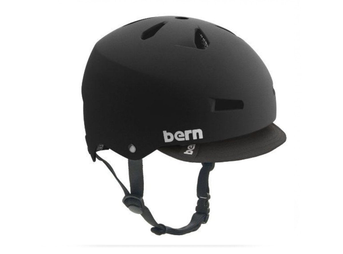 Bern Macon Helmet with Visor - Summer Wallpaper Fade-Matt Black Summer Wallpaper Fade - Matt Black Medium 