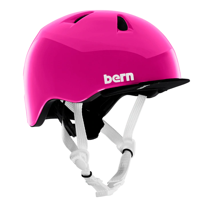 Bern Tigre Helmet with Visor - Youth - Gloss Pink Gloss Pink 2X-Small 