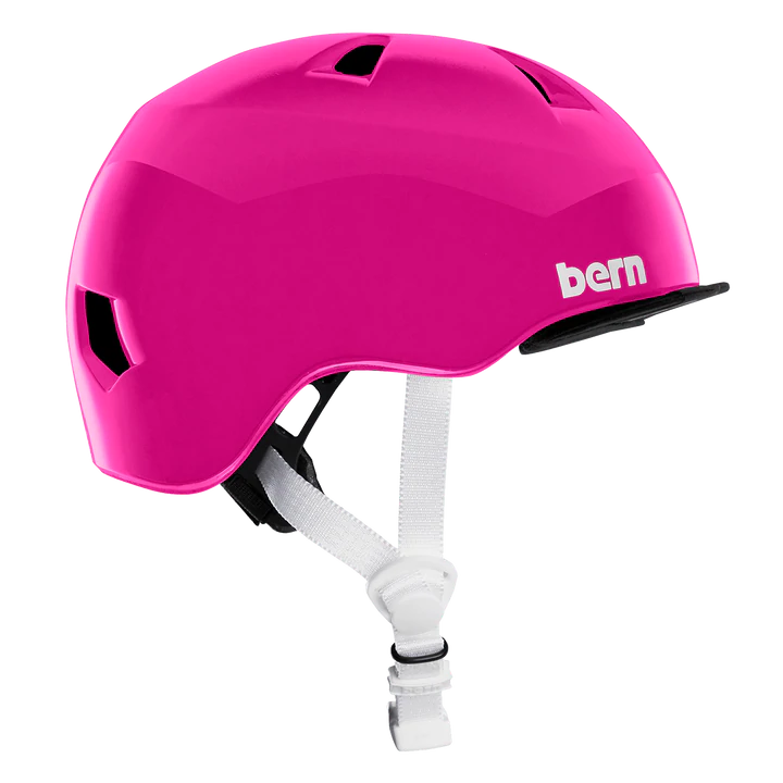 Bern Tigre Helmet with Visor - Youth - Gloss Pink