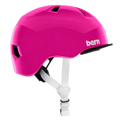 Bern Tigre Helmet with Visor - Youth - Gloss Pink