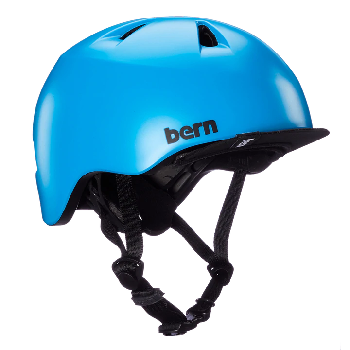 Bern Tigre Helmet with Visor - Youth - Satin Cyan Blue Satin Cyan Blue 2X-Small 