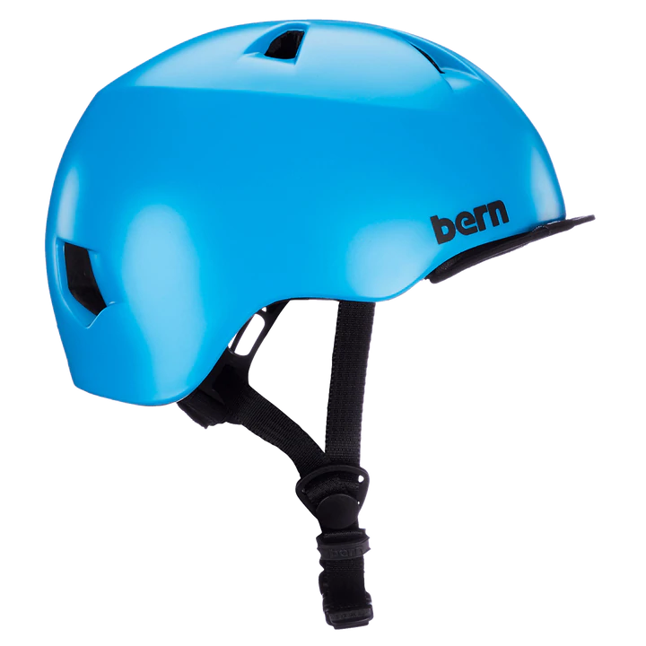 Bern Tigre Helmet with Visor - Youth - Satin Cyan Blue