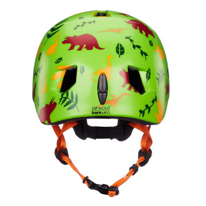 Bern Tigre Helmet with Visor - Youth - Satin Green Dino