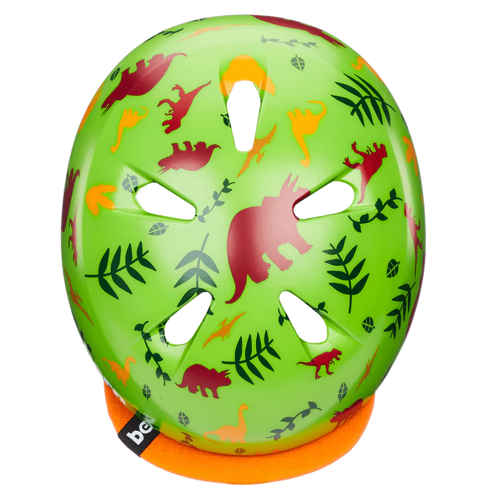 Bern Tigre Helmet with Visor - Youth - Satin Green Dino