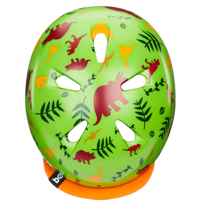 Bern Tigre Helmet with Visor - Youth - Satin Green Dino