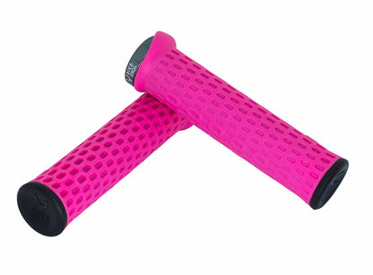 Bike Yoke Grippy Lock On Grips - Pink Pink  