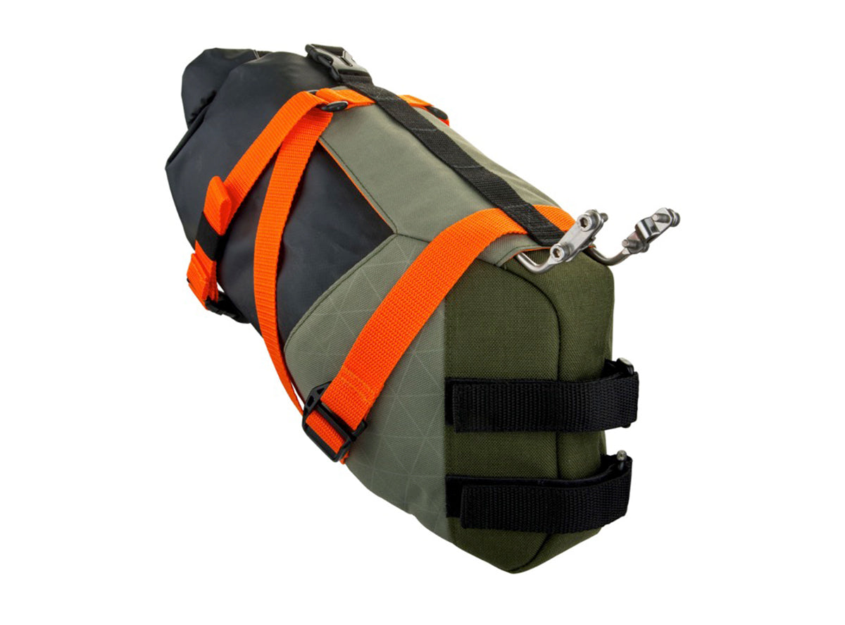 Birzman Water Resistant Packman Travel Saddle Pack - Black-Orange-Gray-Green Black - Orange - Gray - Green 6L 