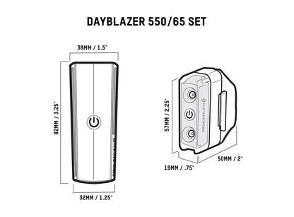 Blackburn Dayblazer 550 Front/65 Rear Light Set - 2024