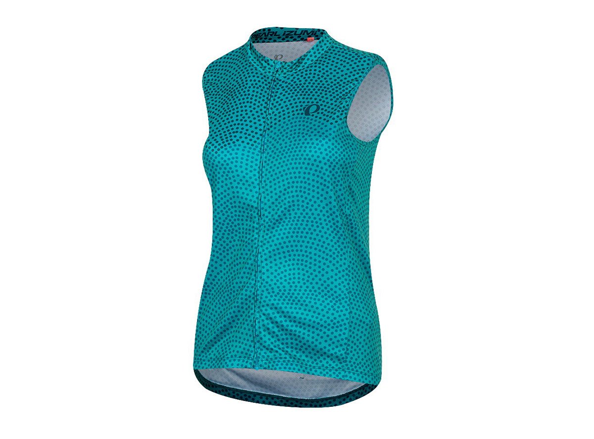 Pearl Izumi Select Escape Sleeveless Graphic Jersey - Womens - Breeze-Teal Kimono Breeze - Teal Kimono X-Small 