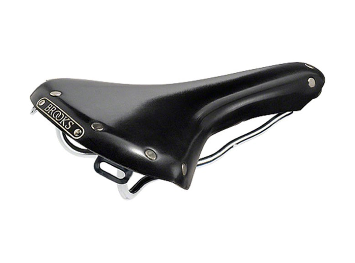 Brooks England Swallow Classic Leather Saddle - Black - Cambria Bike