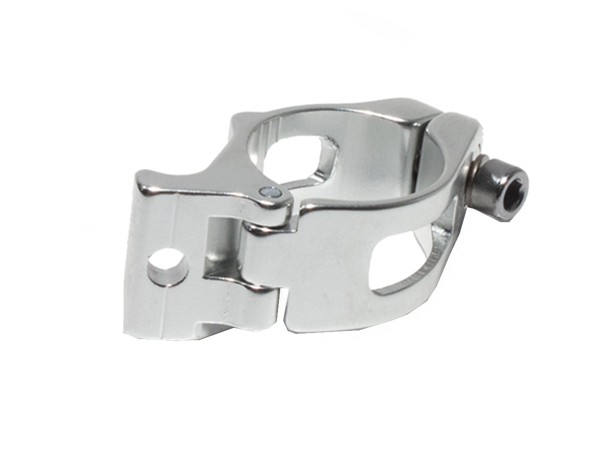 CBO Adapter Clamp for Braze-On Front Derailleur - Silver Silver 34.9mm 