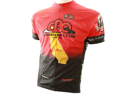 CBO CBO Equipe Club Short Sleeve Road Jersey - Red - Black