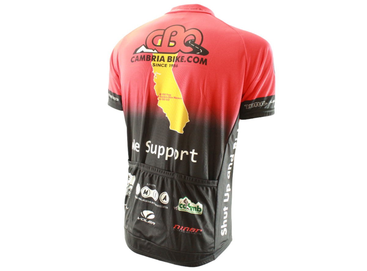 CBO CBO Equipe Club Short Sleeve Road Jersey - Red - Black
