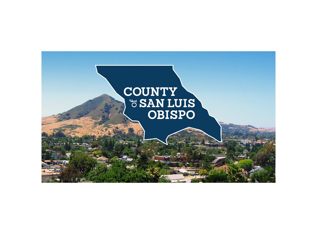 CBO California San Luis Obispo Country Bike Map - Blue Blue  