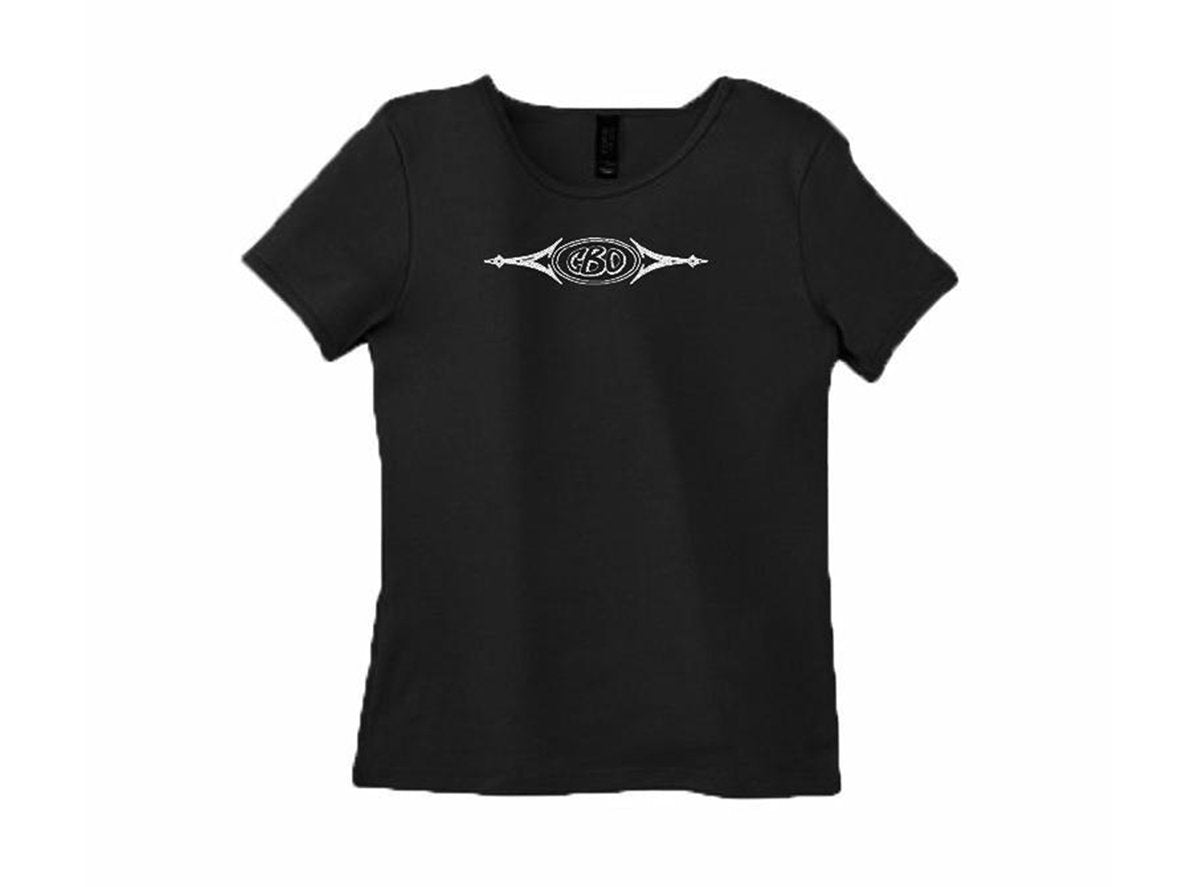 CBO Logo Ladies Tee - Black Black Large 