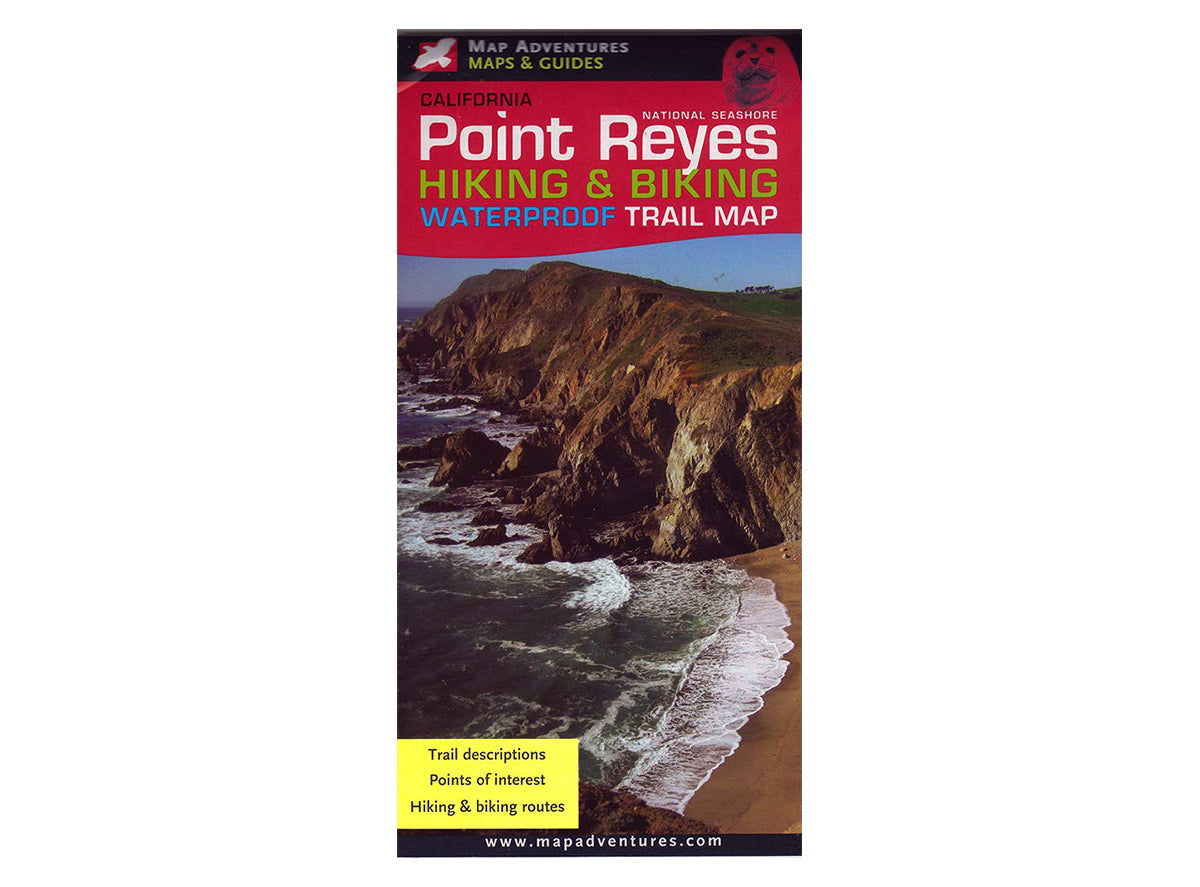 CBO Point Reyes National Seashore Trail Map - CA Bay Area - Blue Blue  