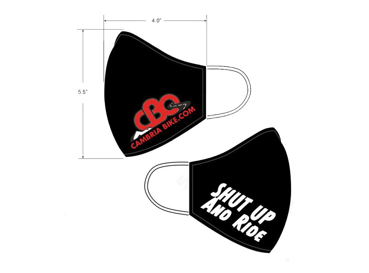 CBO Shut Up and Ride Face Mask - Black