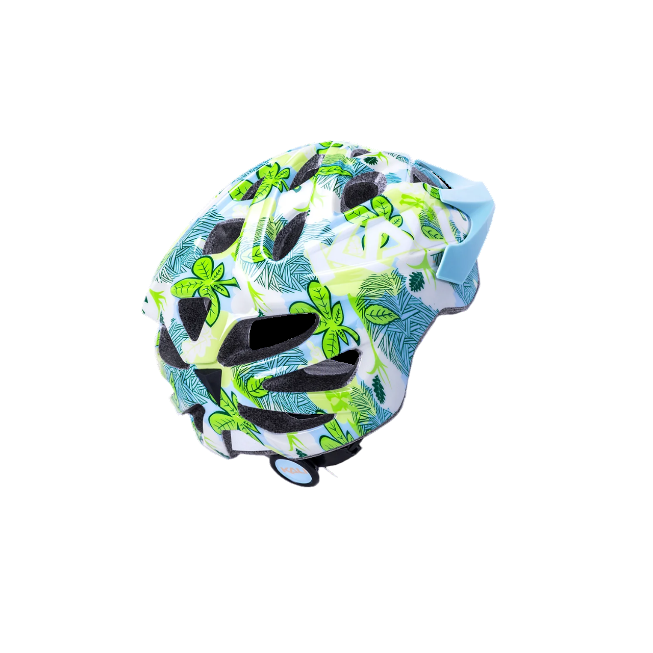 Kali Protectives Chakra MTB Helmet - Youth - Flora Gloss Blue