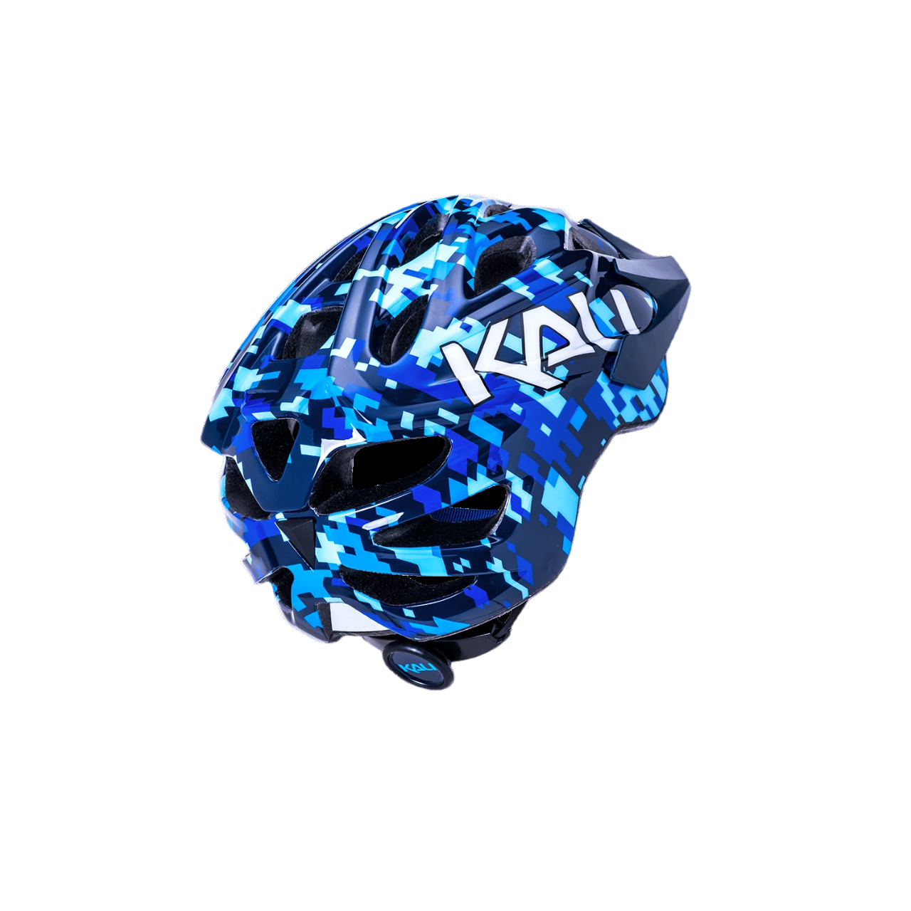 Kali Protectives Chakra MTB Helmet - Youth - Pixel Gloss Blue