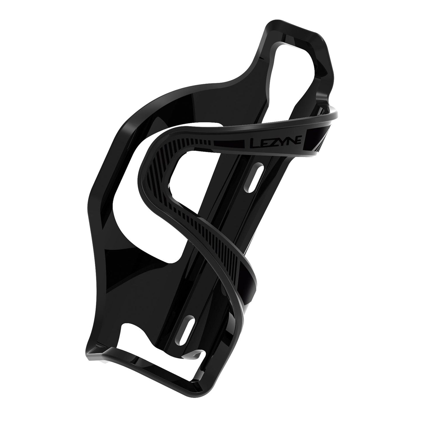 Lezyne Flow SL Enhanced Water Bottle Cage - Left Side - Black Black  