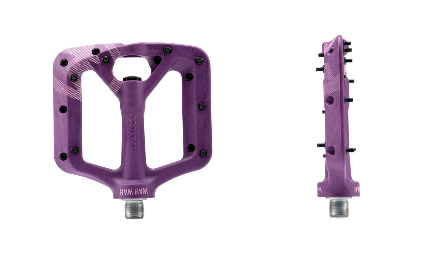 Kona Wah Wah 2 Composite Pedals - Small - Purple Purple  