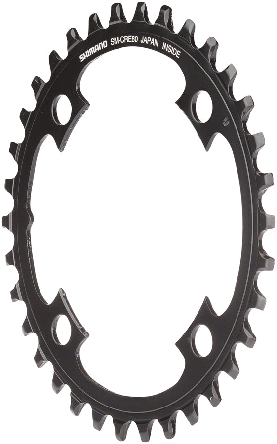 Shimano STEPS CRE80 10/11 Spd eBike Chainring Black 34t 