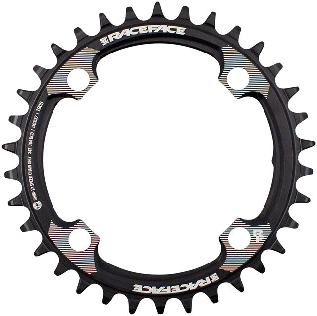 Race Face 12 Spd Chainring - Black Black 34t - 104 BCD 