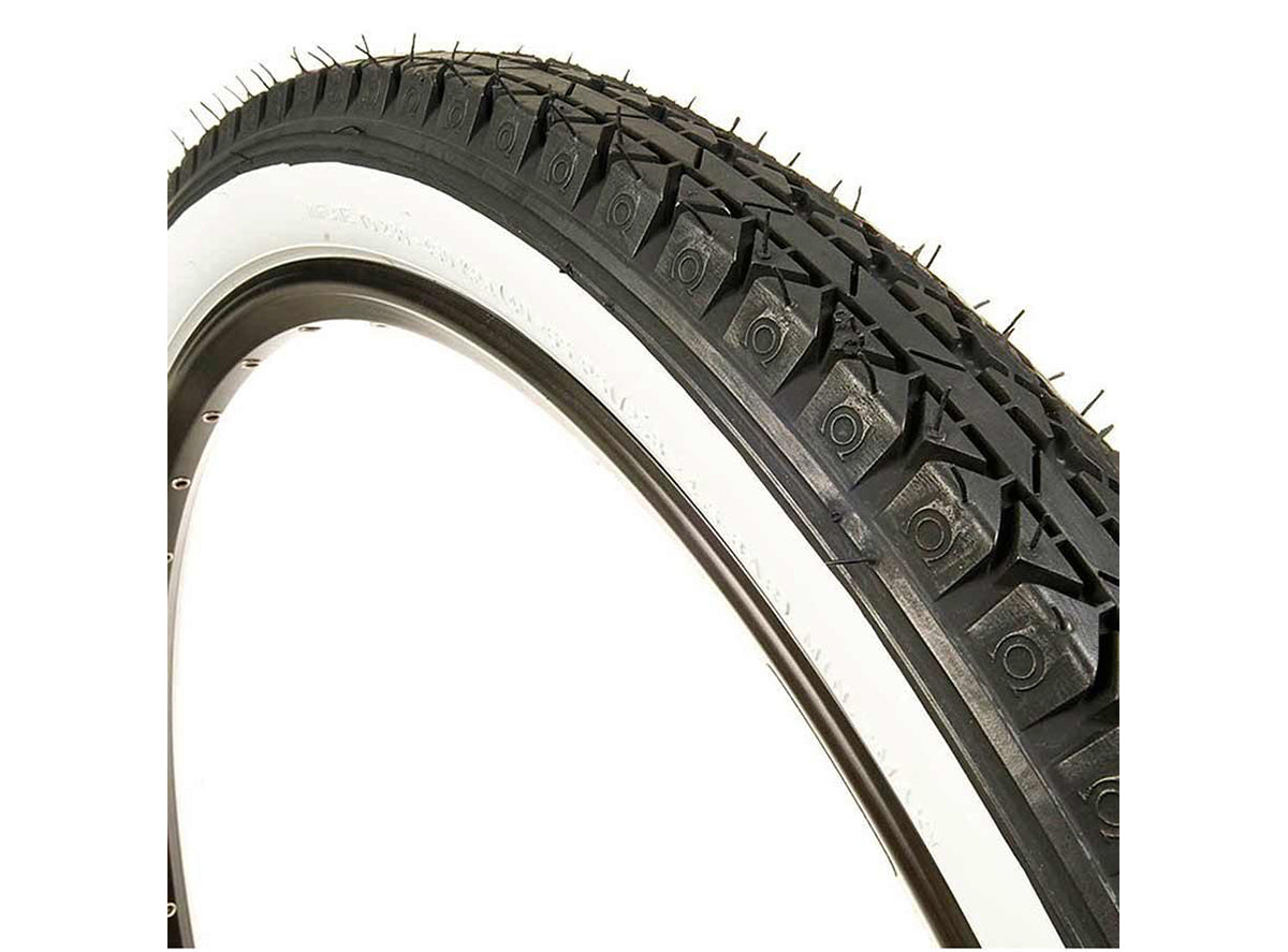 CST Tires C241 24" Cruiser Tire - Black-White Black - White Sidewall 2.125" 