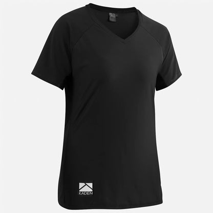 Kaden Apparel Cady-V Short Sleeve MTB Jersey - Womens - Black Black Small 