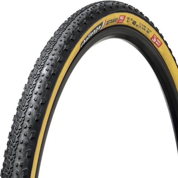 Challenge Getaway Pro 700c Folding Gravel Tire - Black-Tan Black - Tan 40c 