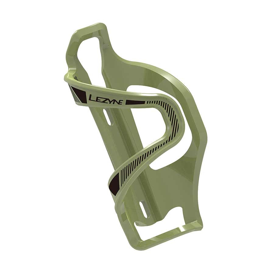 Lezyne Flow SL Enhanced Water Bottle Cage - Right Side - Army Green Army Green  