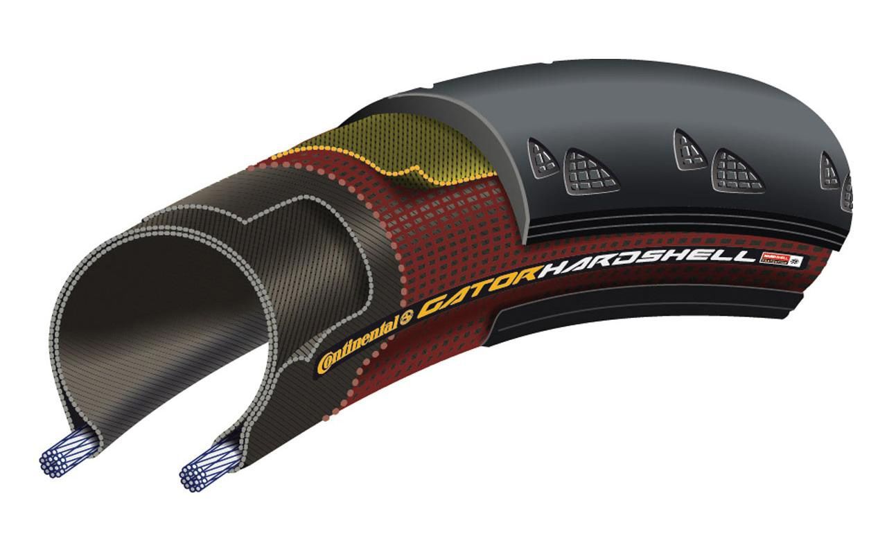 Continental Gator Hardshell 700c Folding Road Tire Black 23c 