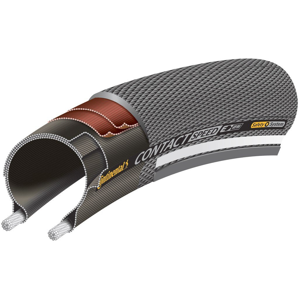 Continental Contact Speed 26" Wire Road Tire - Black-Reflex Black - Reflex 1.3" 