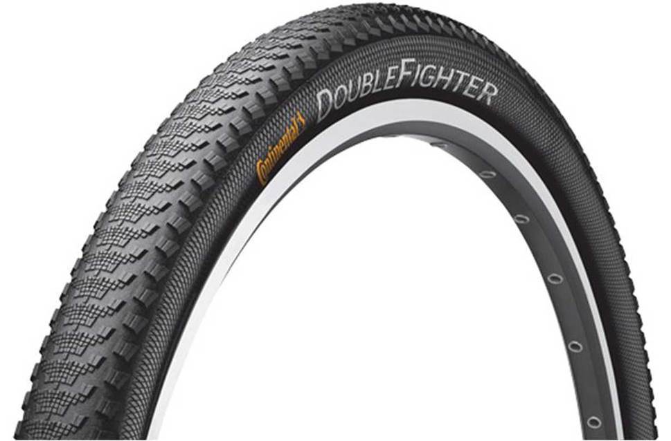 Continental Double Fighter III 700c Wire Tire - Black Black 37c 