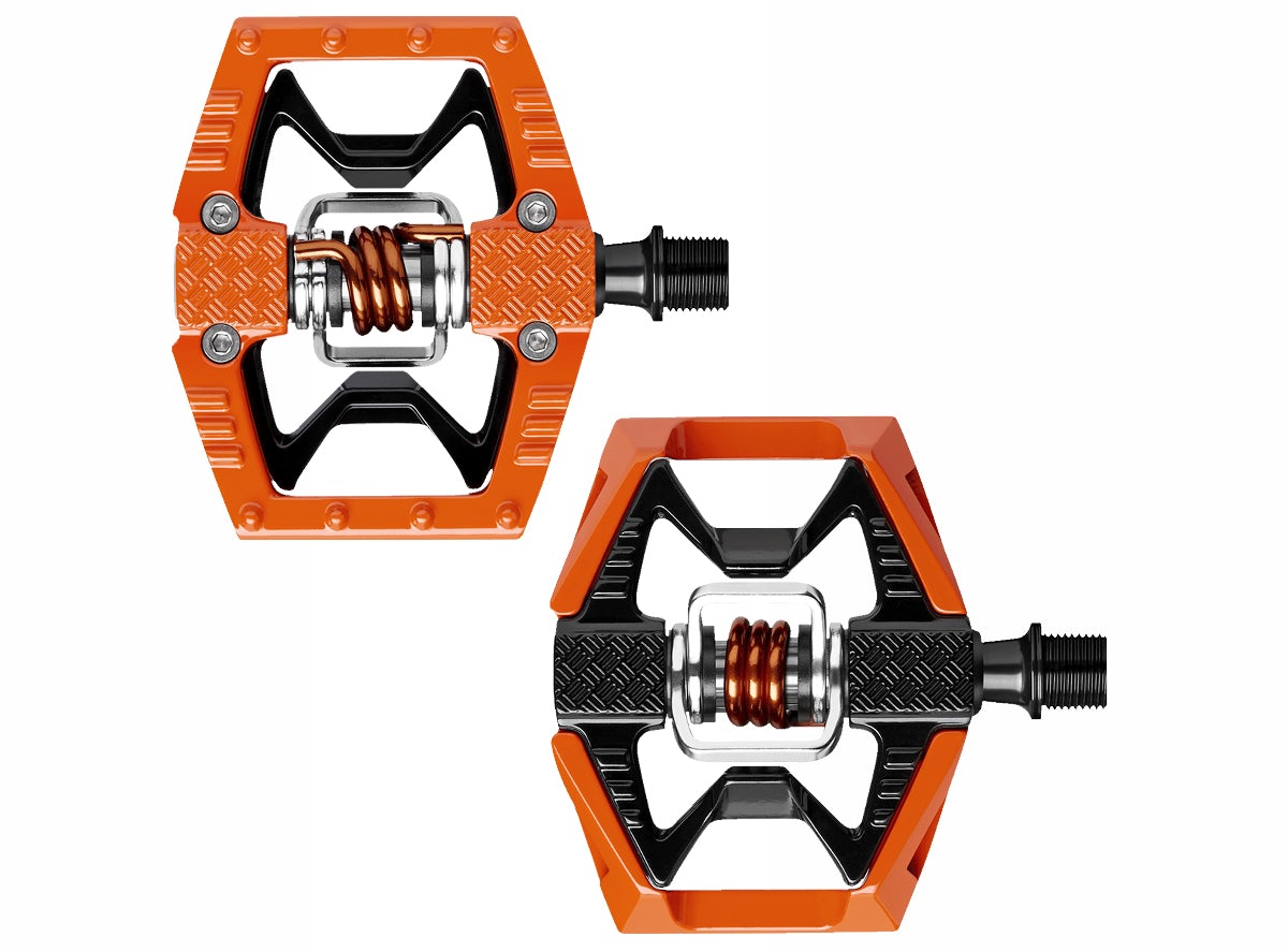 Crank Brothers Double Shot Hybrid Pedals - Orange Orange  