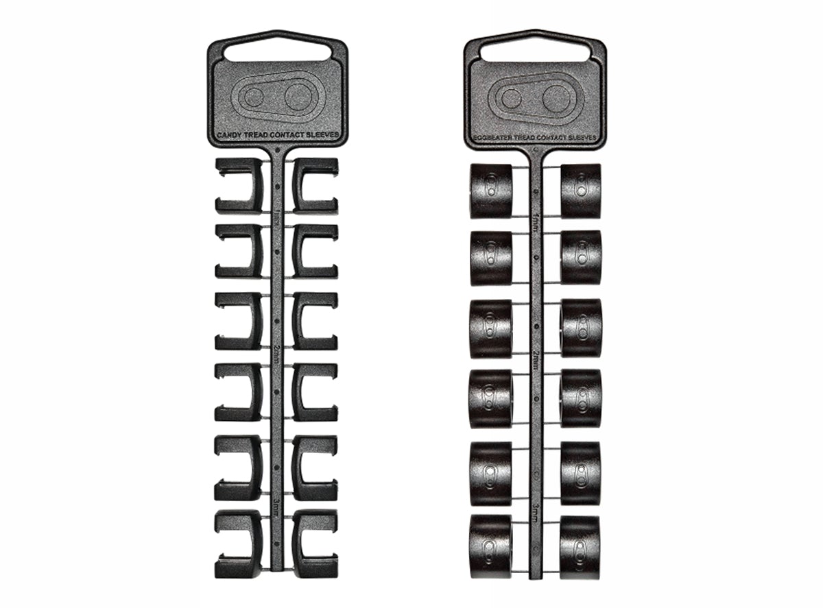 Crank Brothers Tread Contact Sleeves - Black Black Fits Candy 2/3 