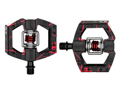 Crank Brothers Limited Edition Mallet E LS Enduro Pedals - Red-Splatter Paint