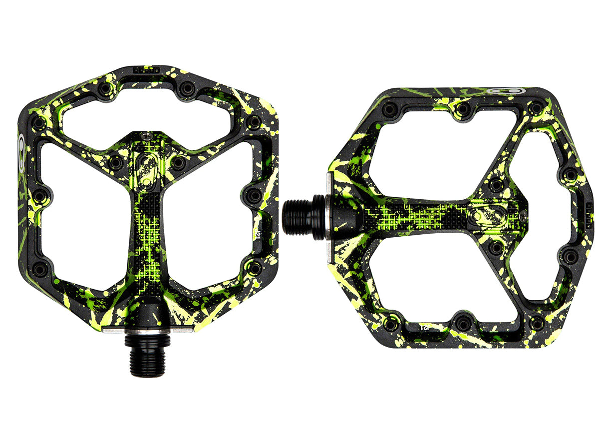 Crank Brothers Limited Edition Stamp 7 Pedals - Lime Green