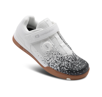 Crank Brothers Mallet BOA Clip-In MTB Shoe - White-Gum-Splatter